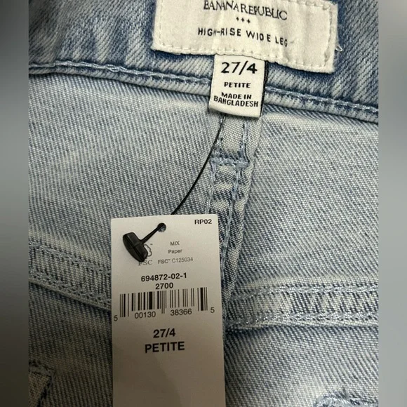 Banana Republic Factory Lot of 3 High Rise Wide Leg Jean - Picture 7 of 15